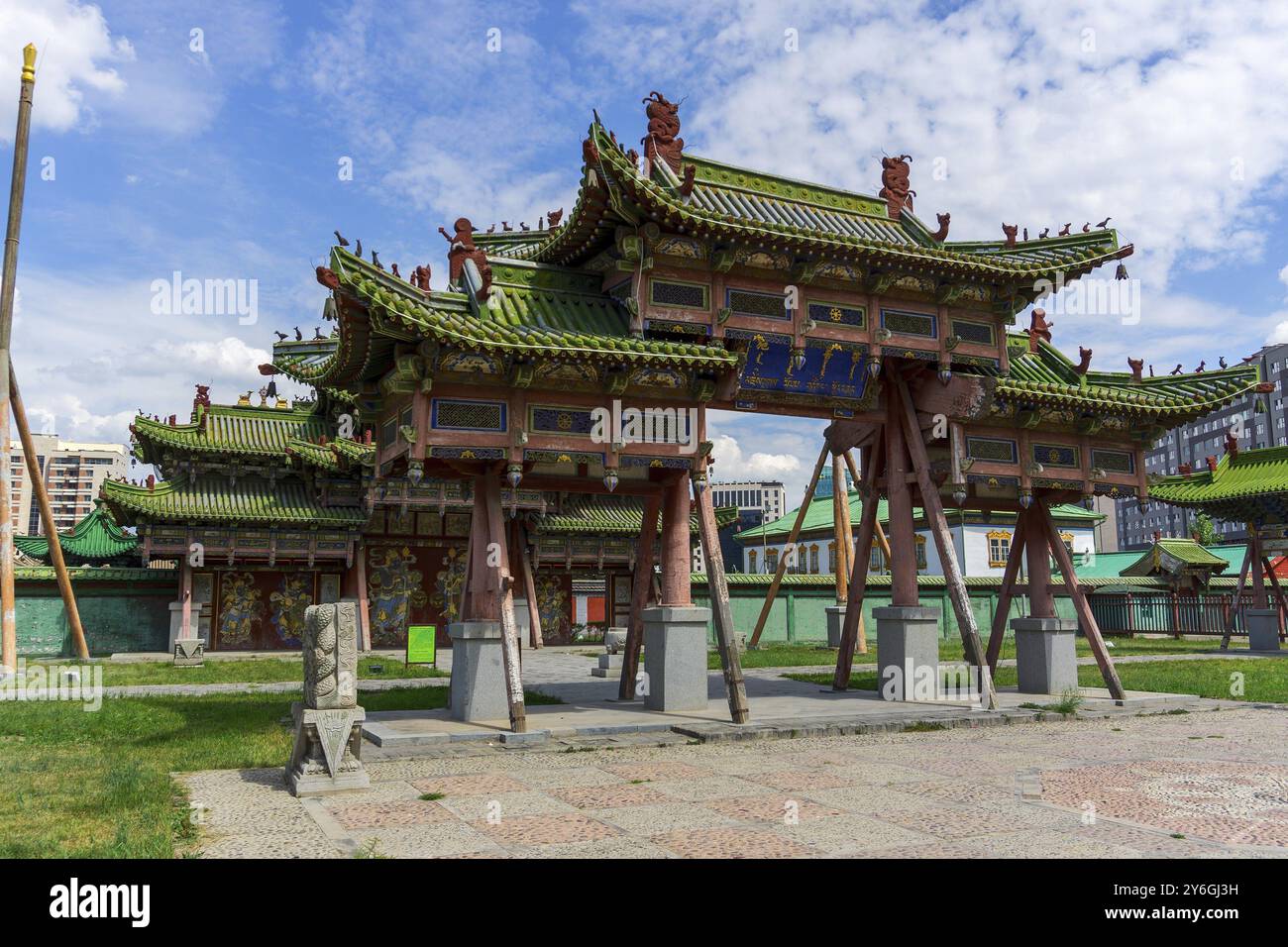 Der Winterpalast des Bogd Khan in Ulaanbaatar, Mongolei, Asien Stockfoto