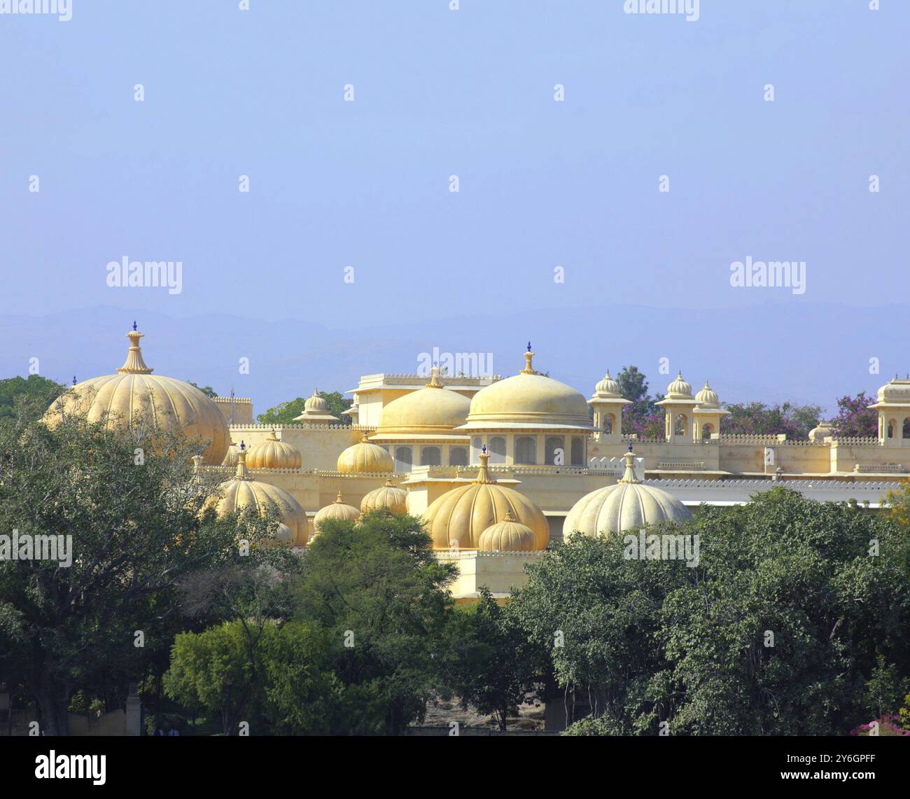 Palast in Udaipur Rajasthan Indien Stockfoto