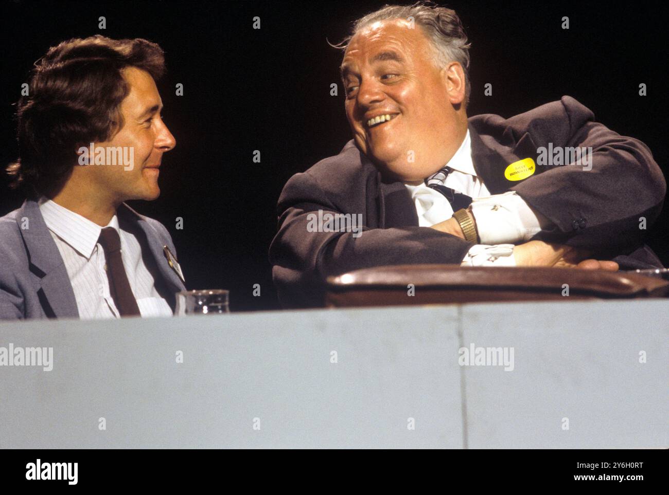 Die Liberal Party Conference Blackpool um 1980 Cyril Smith Abgeordnete und David Alton Abgeordnete 1980s UK Stockfoto
