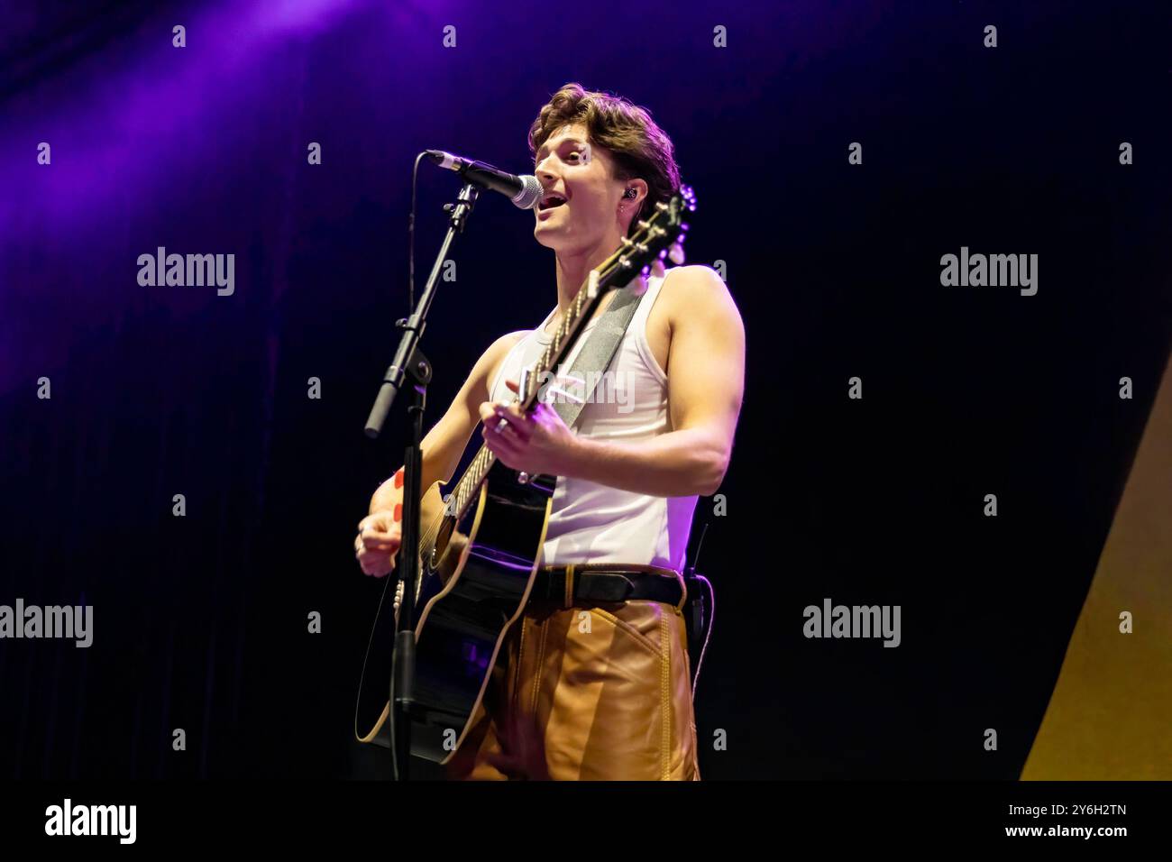 Manchester, England, 25. September 2024. Henry Moodie unterstützt die Vampire bei o2 Apollo in Manchester. Quelle: Izzy Clayton/Alamy Live News Stockfoto