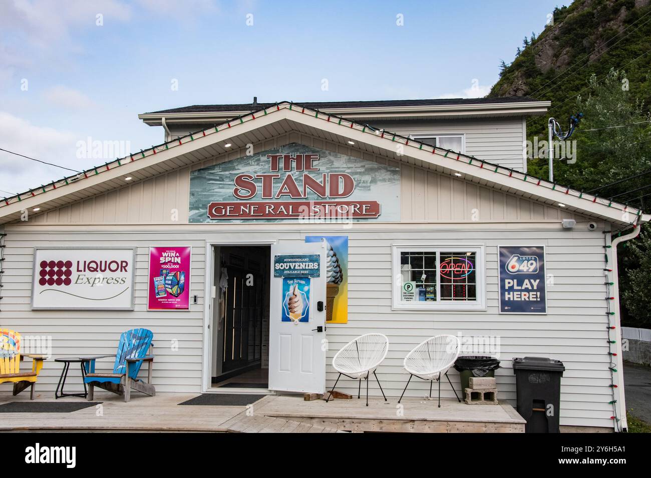 Der Stand General Store an der Southside Road in Petty Harbour-Maddox Cove, Neufundland & Labrador, Kanada Stockfoto