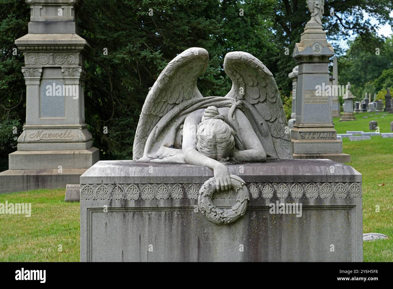 Green-Wood Cemetery, eine National Historic Site in Brooklyn, New York. Stockfoto