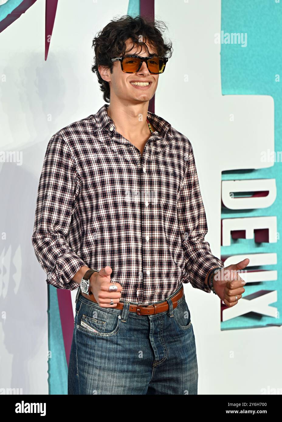 LONDON, GROSSBRITANNIEN. September 2024. Callum Mullin nimmt an der Premiere von Joker: Folie à Deux UK auf dem Cineworld Leicester Square in London Teil. (Foto von 李世惠/siehe Li/Picture Capital) Credit: Siehe Li/Picture Capital/Alamy Live News Stockfoto