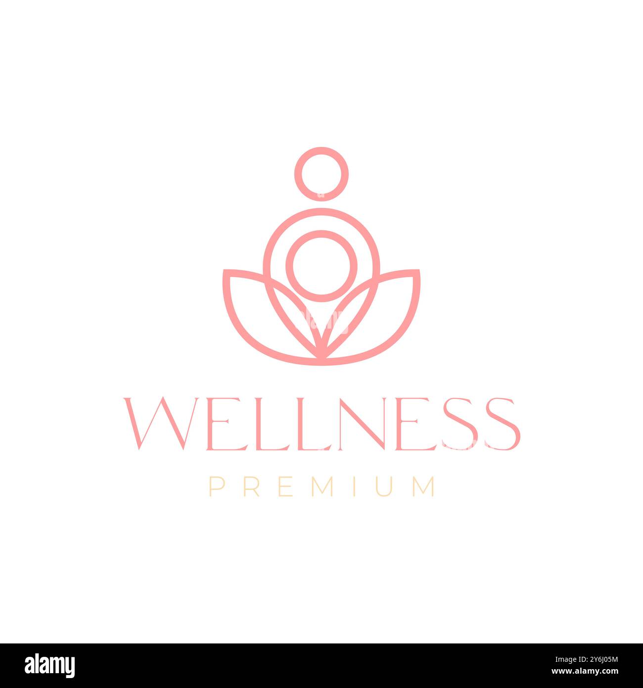 Yoga House minimalistischer farbenfroher Logo Design Vektor Stock Vektor