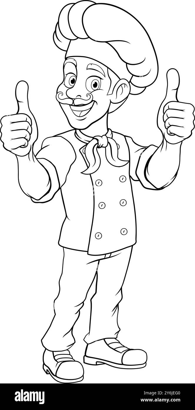 Chef neu 2024 A13 BW-63 Stock Vektor