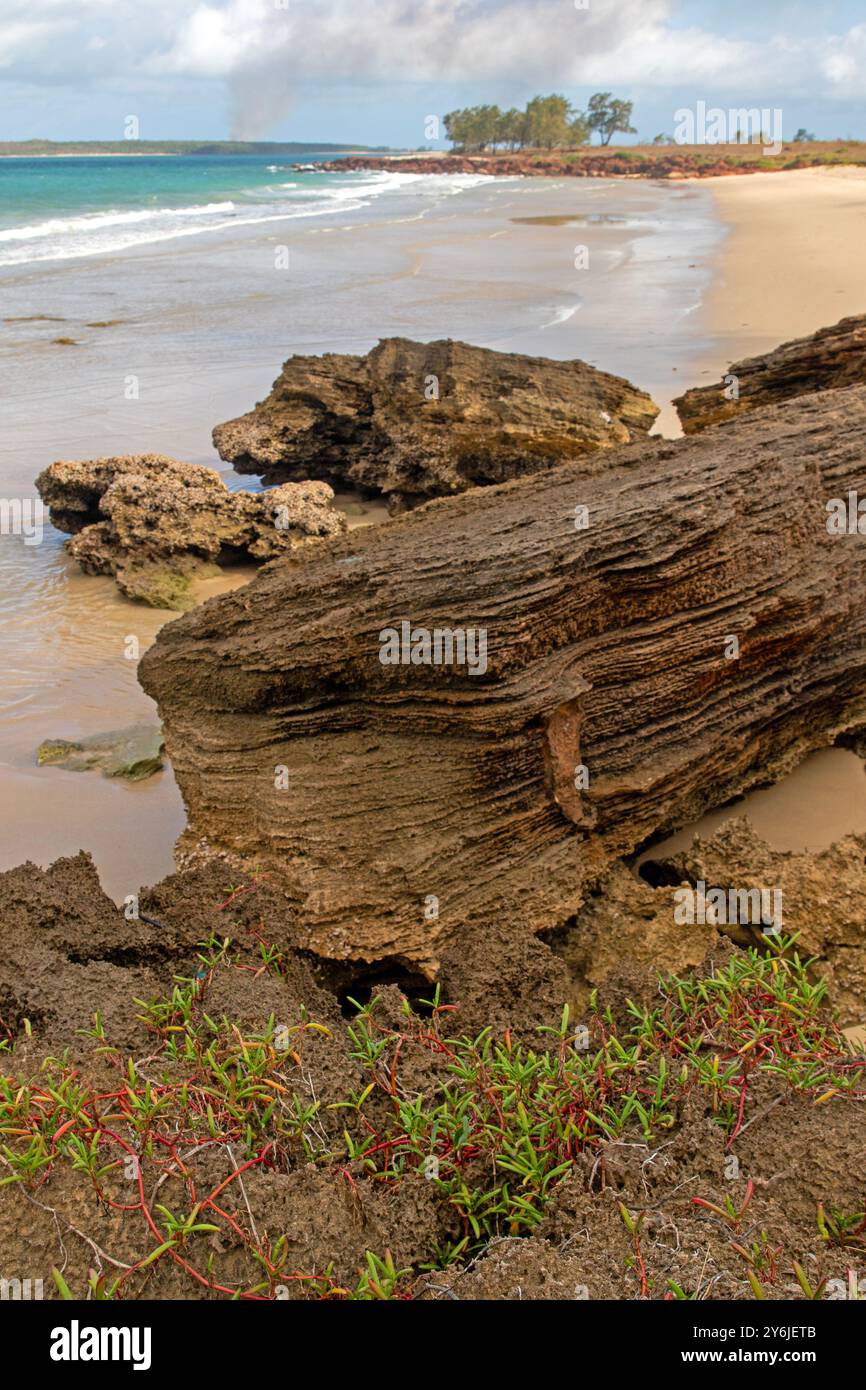 Macassan Beach (Garanhan) Stockfoto