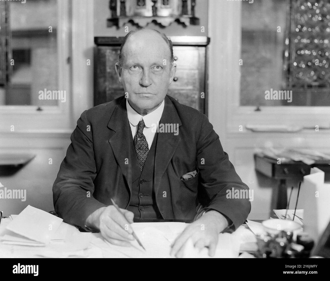 Kapitän T E Donne , C . M . G . , Stellvertretender Hochkommissar für Neuseeland , der nach vielen Jahren seines Amtes in London in den Ruhestand tritt . 26. Mai 1923 Stockfoto