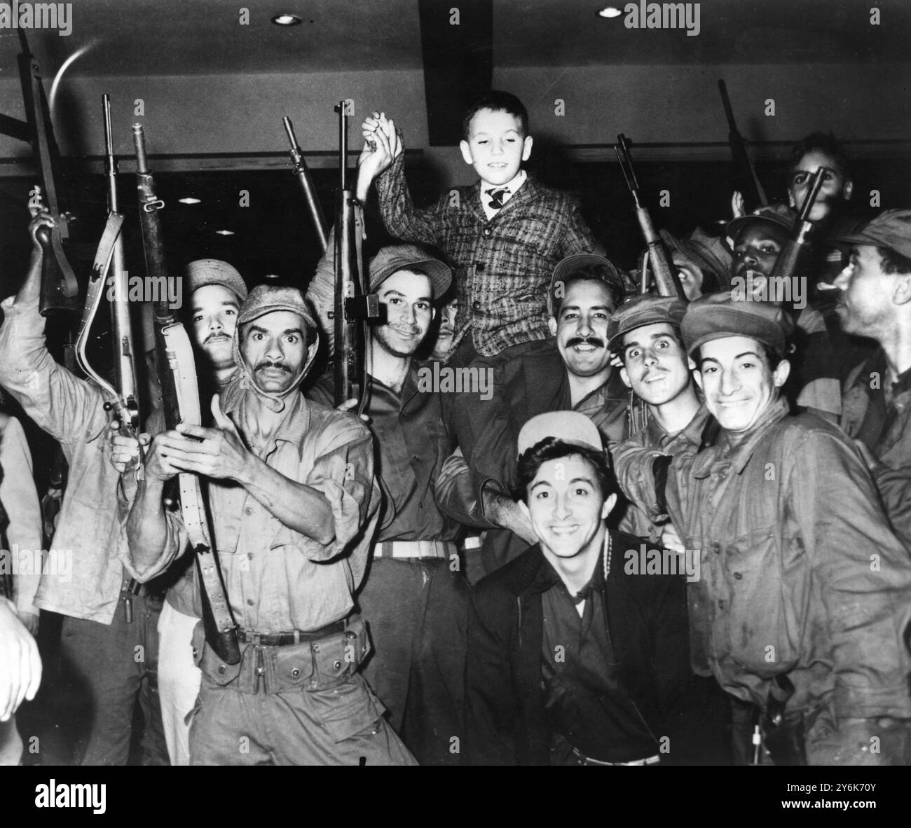 Fidel Castros Sohn kommt triumphierend nach Havanna Stockfoto