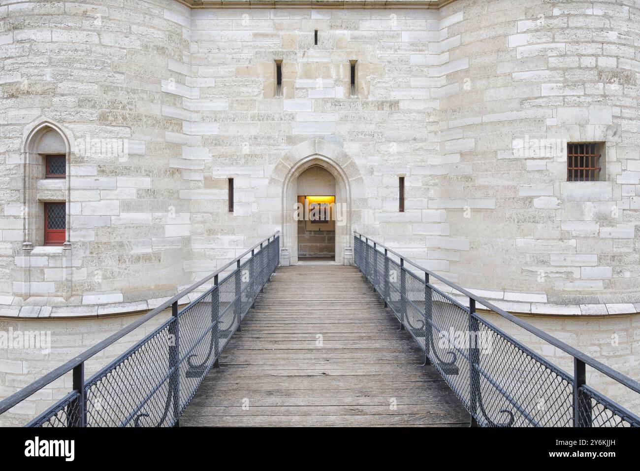 Frankreich paris. Val de Marne. Vincennes. Schloss Vincennes. Außendetail. Das Gateway. Stockfoto