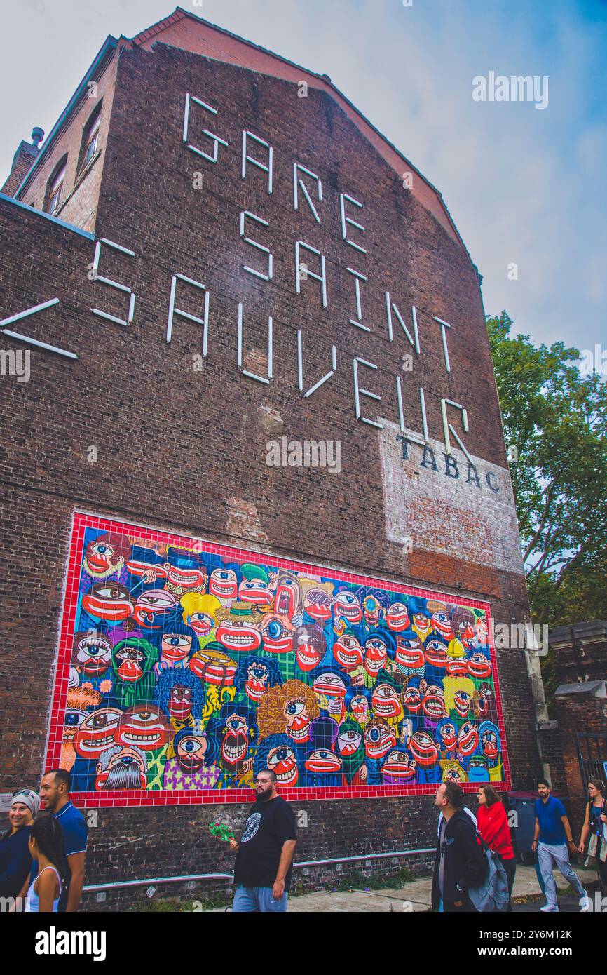 Frankreich, Hauts de France, Departement Nord, Lille. Bahnhof Saint-Sauveur Stockfoto