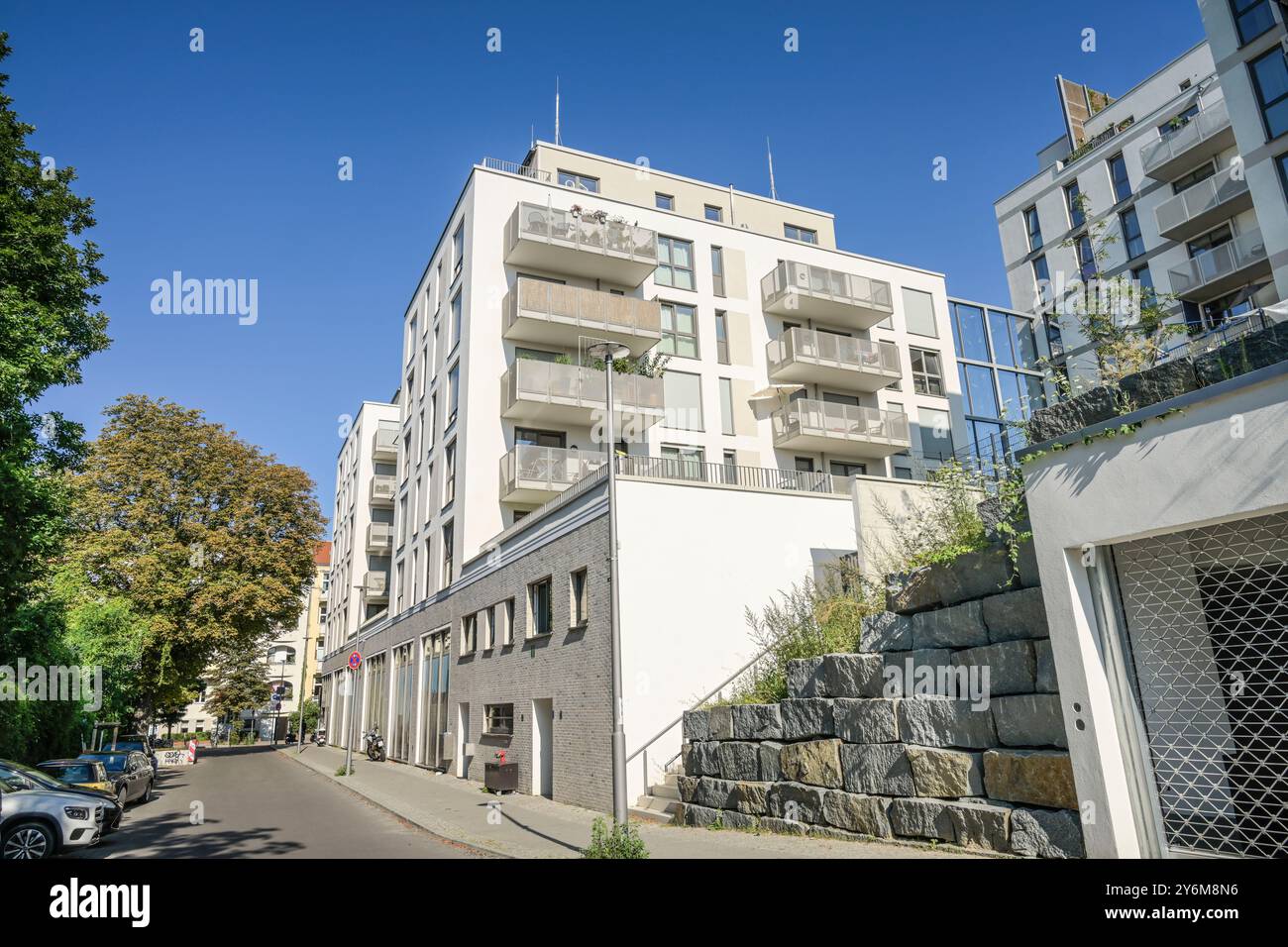Neubauten, Lauterplatz, Neubaugebiet Friedenauer Höhe, Friedenau, Schöneberg, Berlin, Deutschland Stockfoto