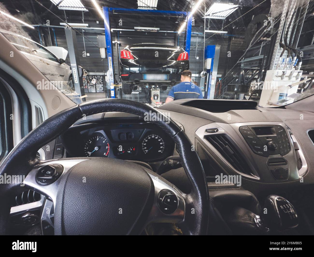 Garage von Norauto. Stockfoto