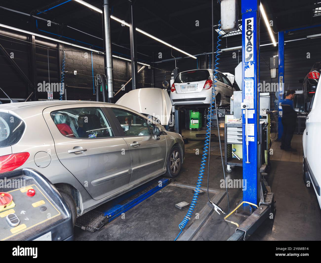 Garage von Norauto. Stockfoto