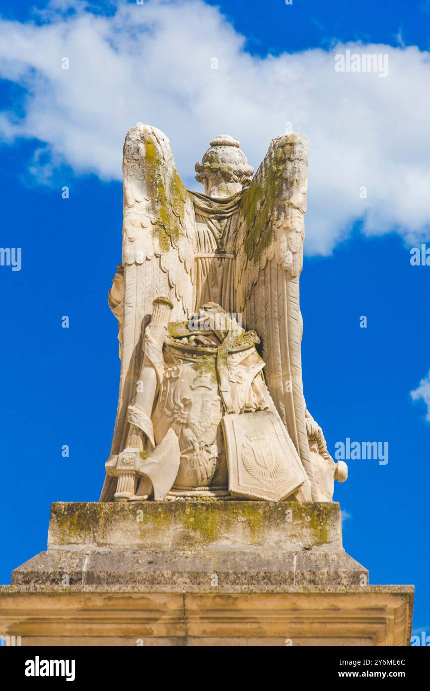 Frankreich, Paris. Karussellstatue. La France Victorieuse von Antoine-Francois Gerard Stockfoto