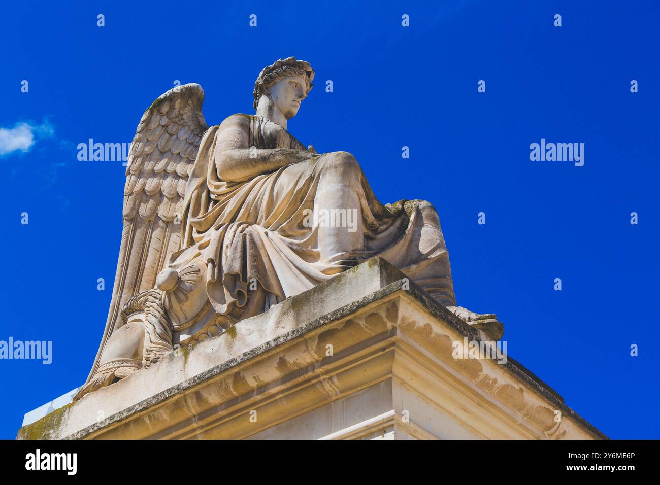 Frankreich, Paris. Karussellstatue. La France Victorieuse von Antoine-Francois Gerard Stockfoto