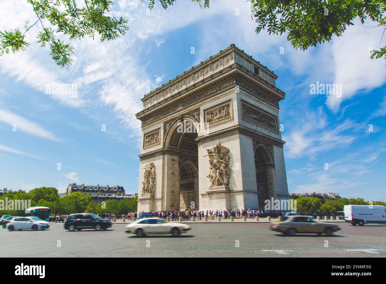 Frankreich, Paris, Place Charles-de-Gaulle, früher Place de l'etoile, Arc de Triomphe de l'etoile Stockfoto