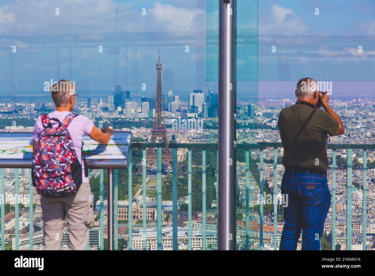 Frankreich, Paris, 14. Bezirk Montparnasse, Turm Montparnasse. Das Panorama-Observatorium Stockfoto