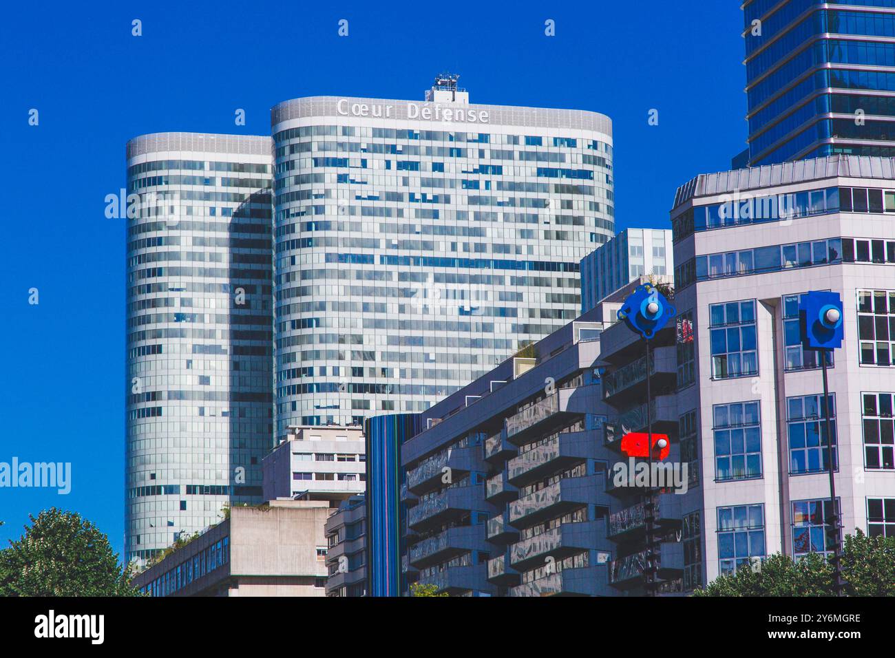 Frankreich, Ile-de-France, Paris, La Defense, Courbevoie, Coeur Defense Tower Stockfoto
