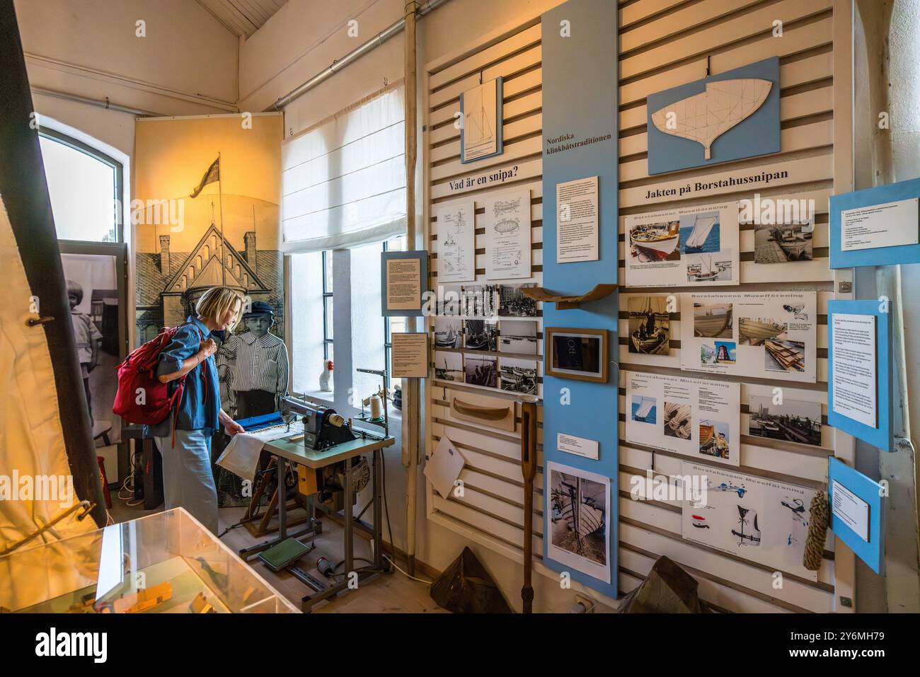 Museum in Pumphuset Borstahusen. Svaneholm, Landskrona kommun, Skåne, Schweden Stockfoto