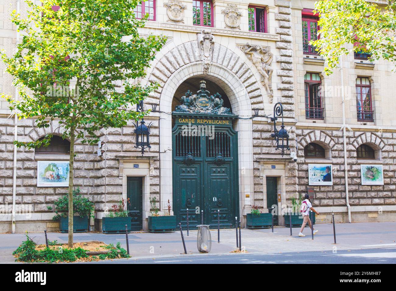 Frankreich, Ile-de-France, Paris, nationale Gendarmerie, republikanische Garde, 18 Boulevard Henri IV, 4. Arrondissement Stockfoto