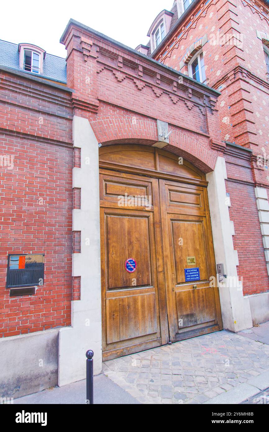 Frankreich, Ile-de-France, Paris, 4. Arrondissement, nationale Justizschule, Rue Chanoinesse 8 Stockfoto