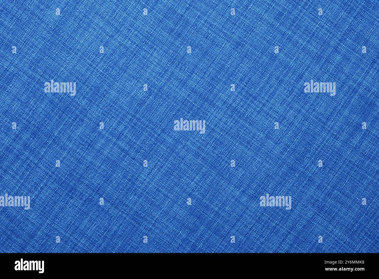 Baumwoll-Leinwand, blaue Stoffstruktur als Hintergrund Stockfoto
