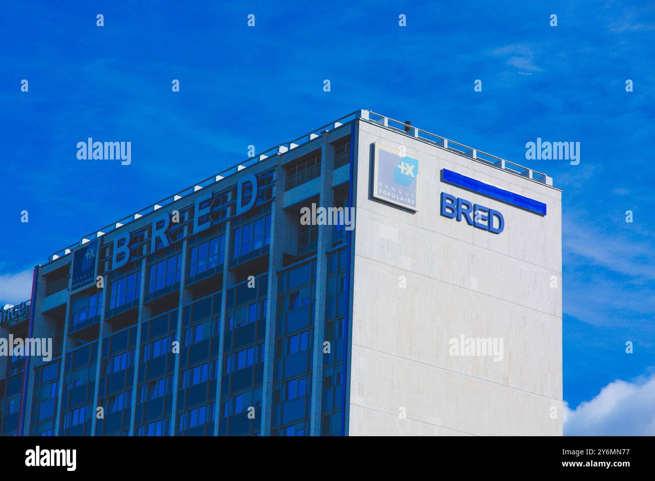 Frankreich, Ile-de-France, Paris, Zucht, Hauptsitz im 12. Arrondissement. Quai de la Rapee. Stockfoto