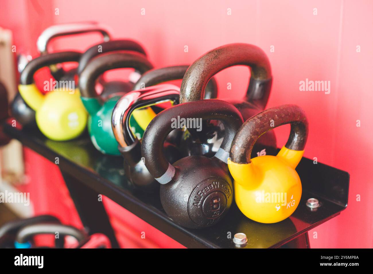 Kettlebells Stockfoto