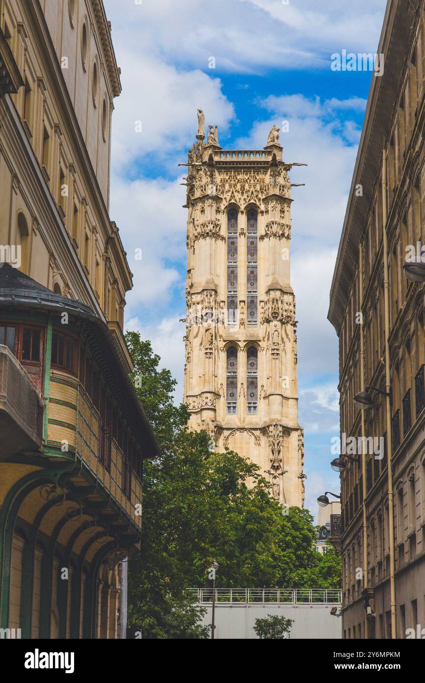 Frankreich, Paris, 4. Arrondissement, Saint-Jacques-Turm Stockfoto