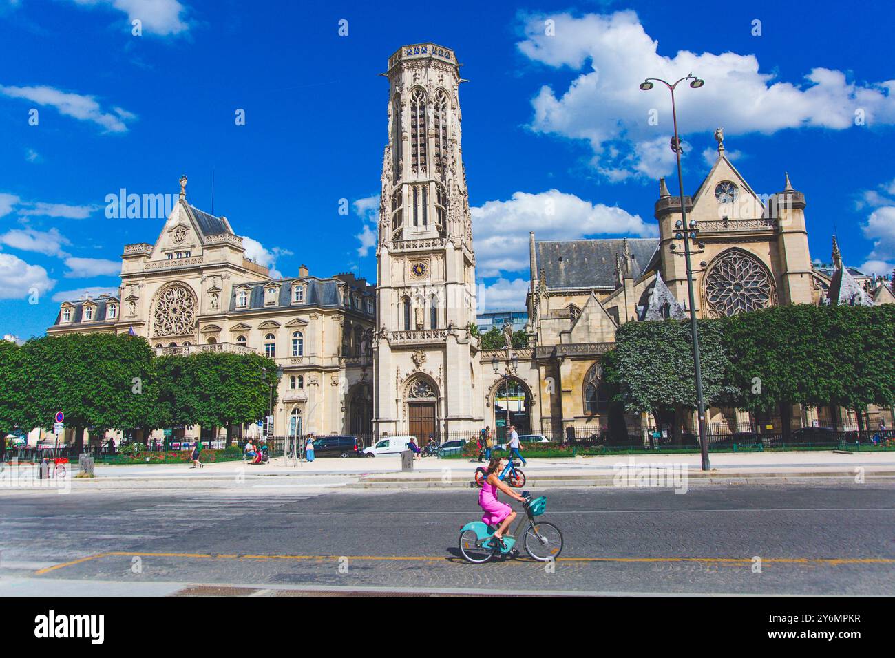 Frankreich, Paris, 4. Arrondissement, Saint-Jacques-Turm Stockfoto