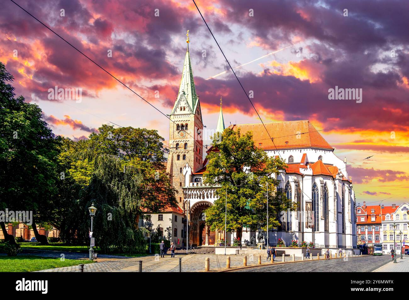 Altstadt von Augsburg, Deutschland Stockfoto