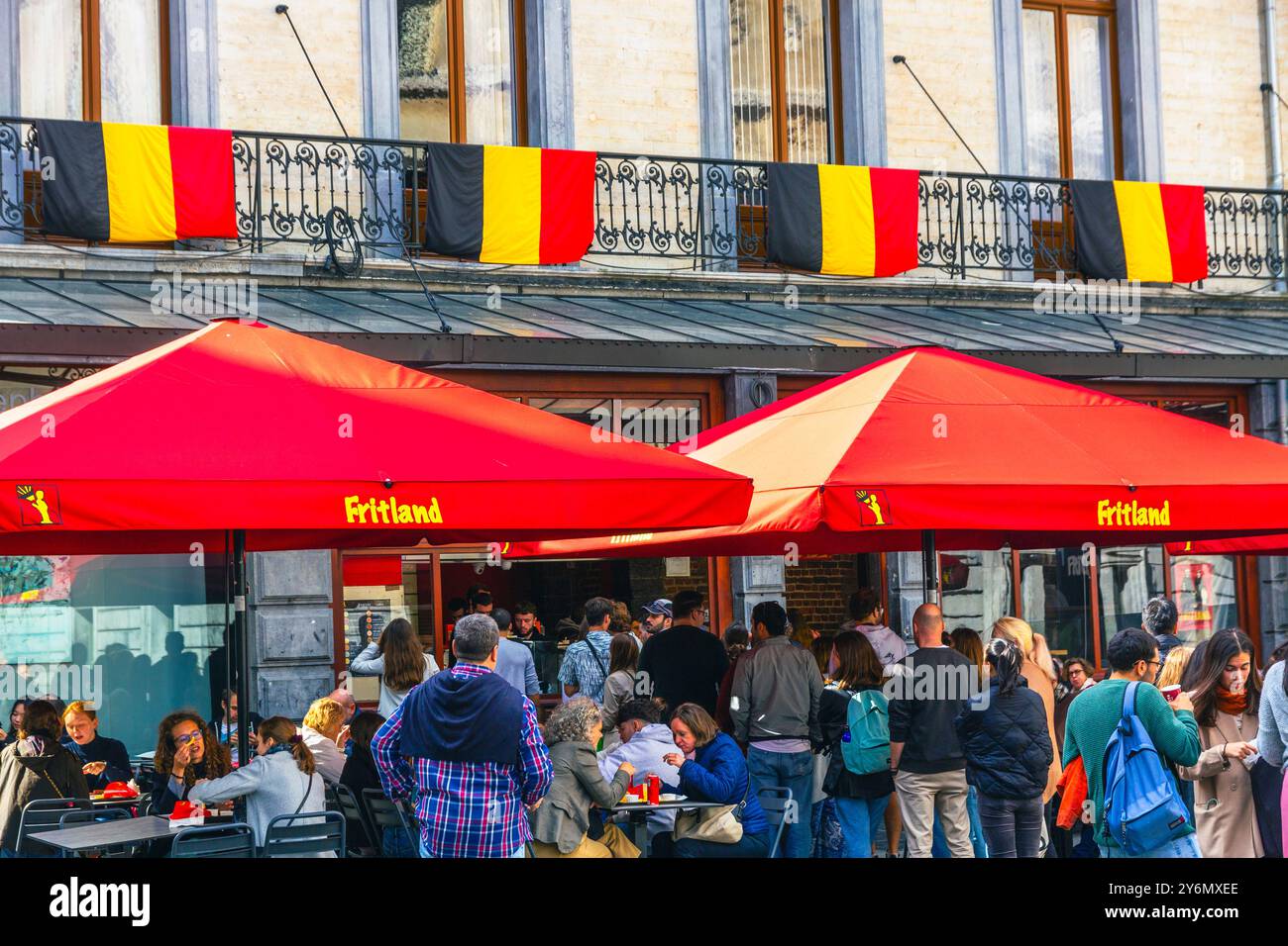 Belgien, Brüssel, Fritand, berühmte französische Fritteuse im Stadtzentrum Stockfoto
