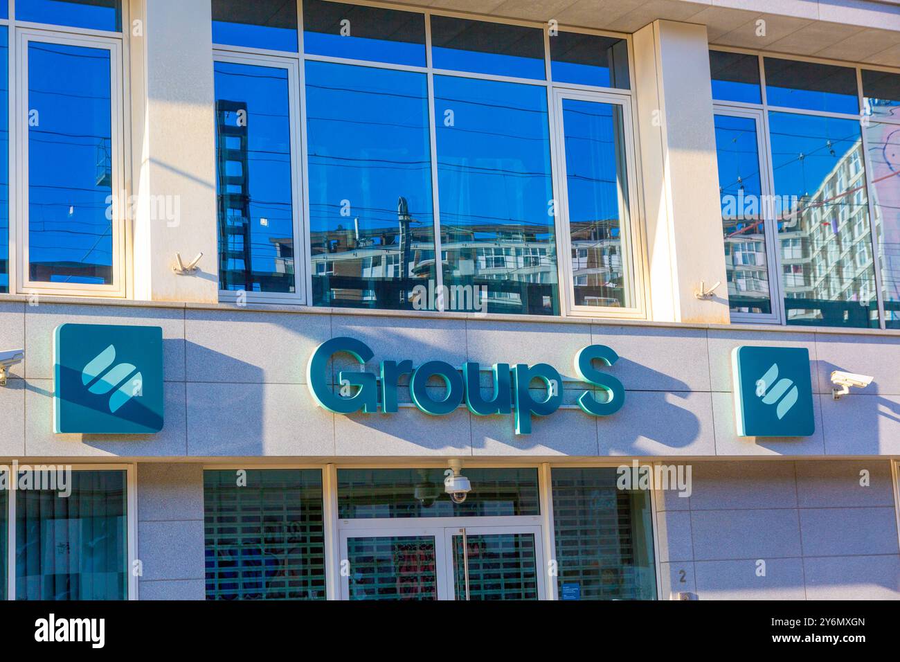 Belgien, Brüssel, Hauptsitz des ersten genehmigten Sozialsekretariats der Gruppe S Belgien Stockfoto