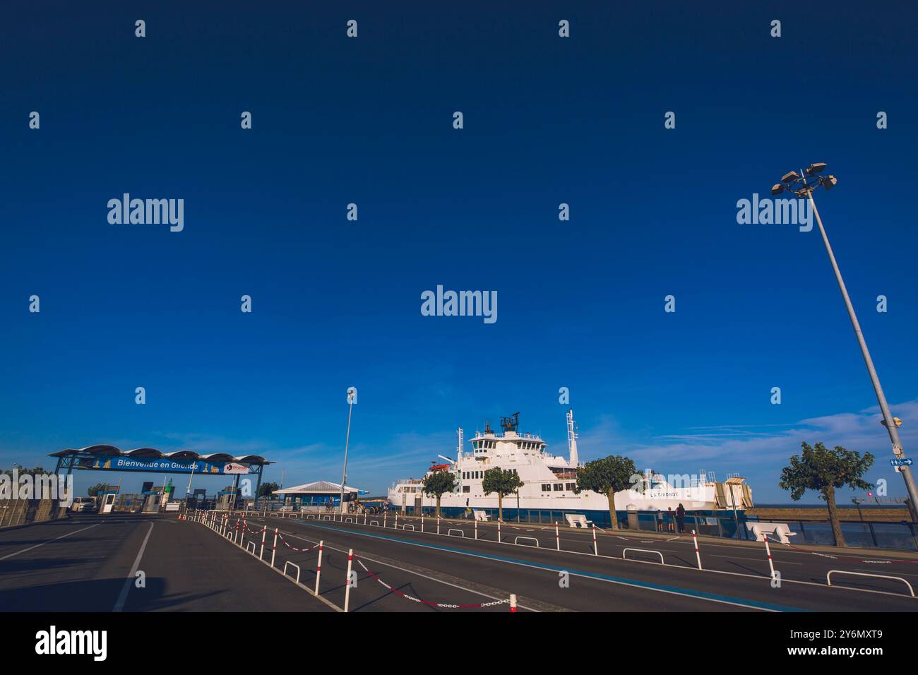 Frankreich, neue Aquitanien, Gironde, Fähre Verdon-sur-Mer Royans, Port Bloc Stockfoto