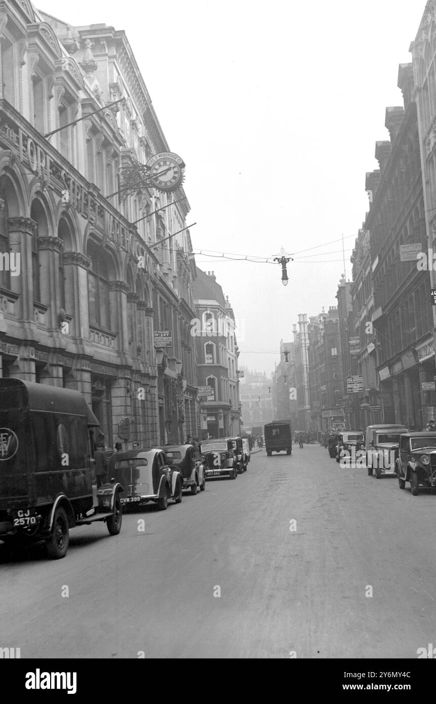 London. Vorderstraße. 20. Oktober 1937 Stockfoto