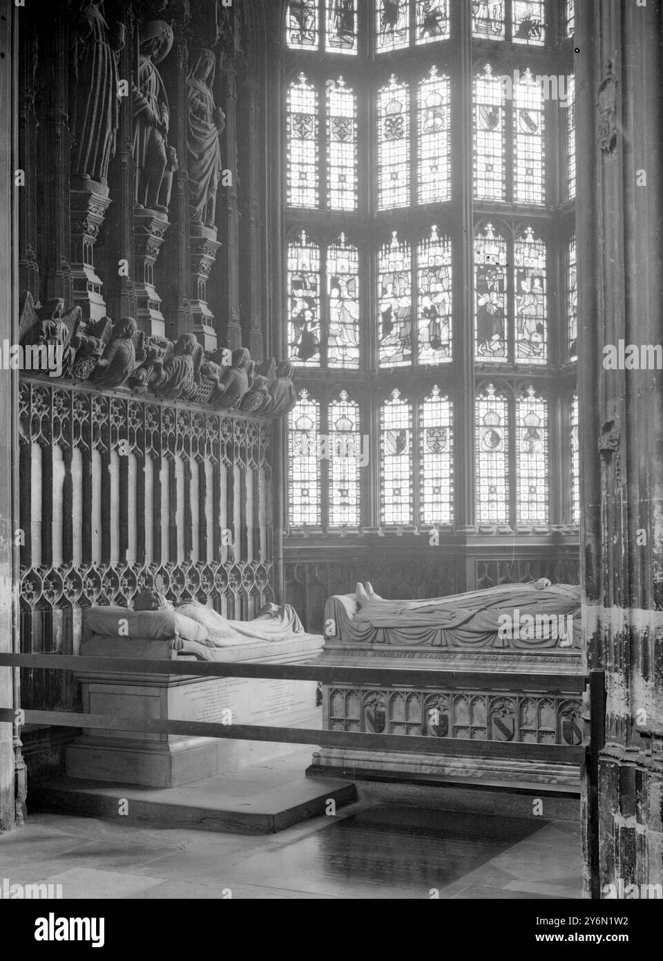 Poet's Corner, Westminster Abbey. Kapelle von Heinrich VII. S.E. Corner of Chapel (Dean Stanley) 1931 Stockfoto