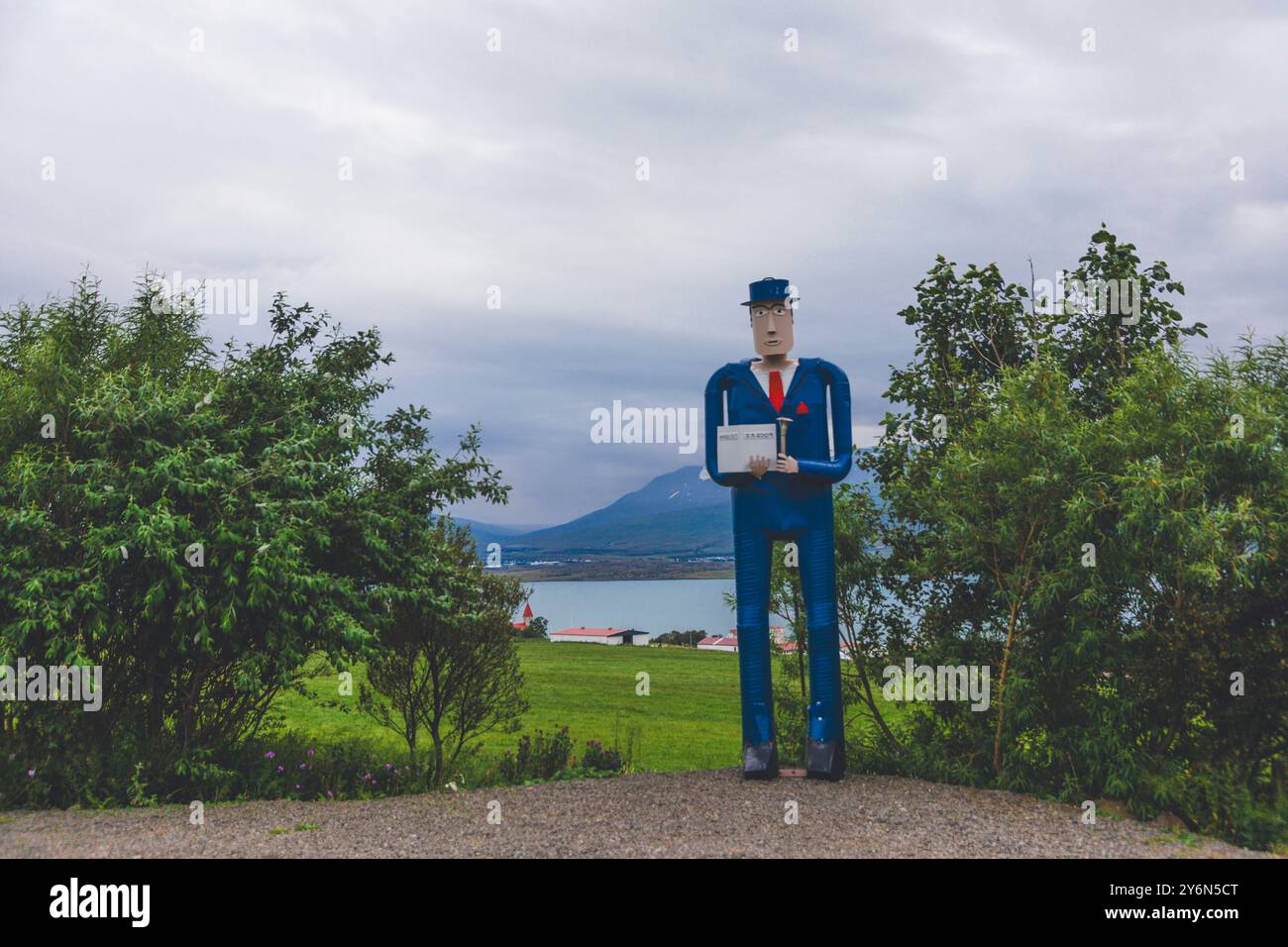 Island, nördliche Region, Akureyri. Safnasafnið, isländisches Volksmuseum und Kunstmuseum von Outsider Stockfoto
