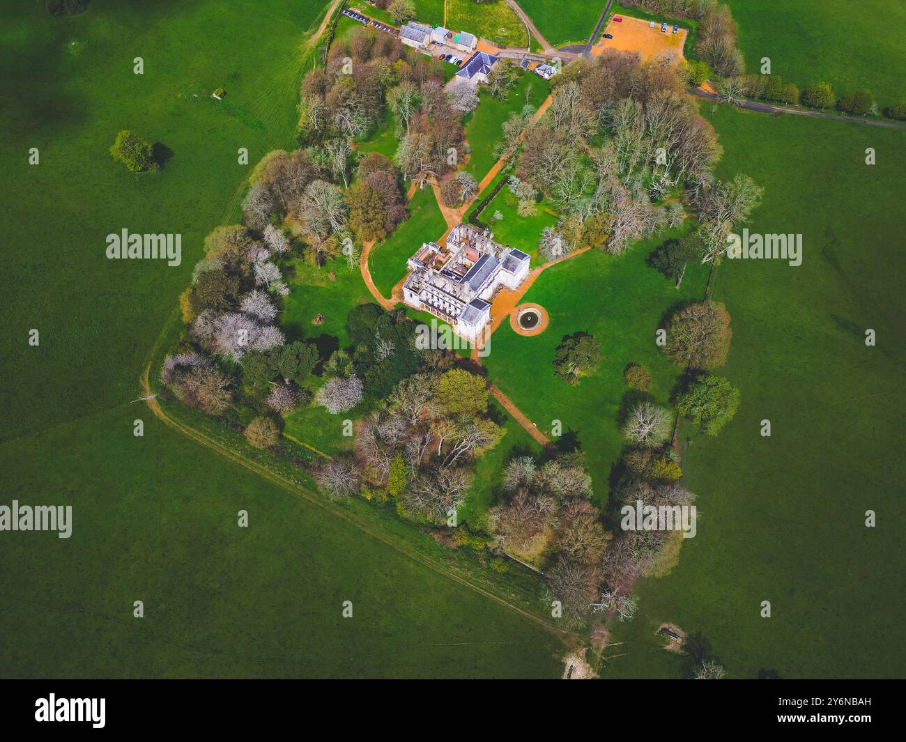 Vereinigtes Königreich, England, Isle of Wight. Wroxall. Appuldurcombe House oder Appledorecombe oder Appledore Combe Stockfoto