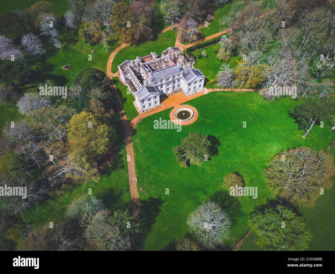 Vereinigtes Königreich, England, Isle of Wight. Wroxall. Appuldurcombe House oder Appledorecombe oder Appledore Combe Stockfoto