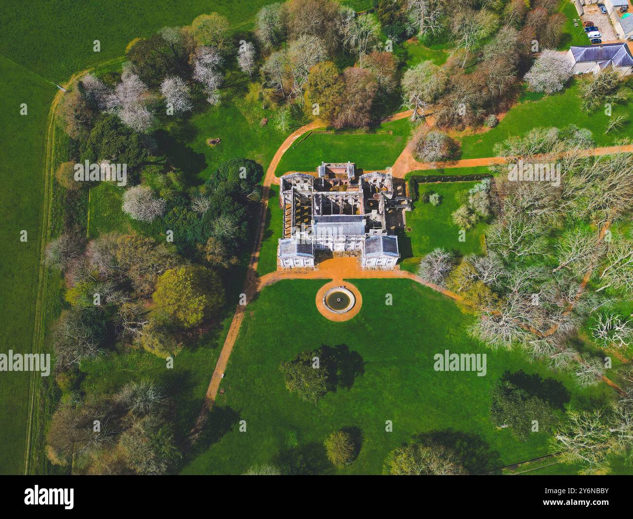 Vereinigtes Königreich, England, Isle of Wight. Wroxall. Appuldurcombe House oder Appledorecombe oder Appledore Combe Stockfoto