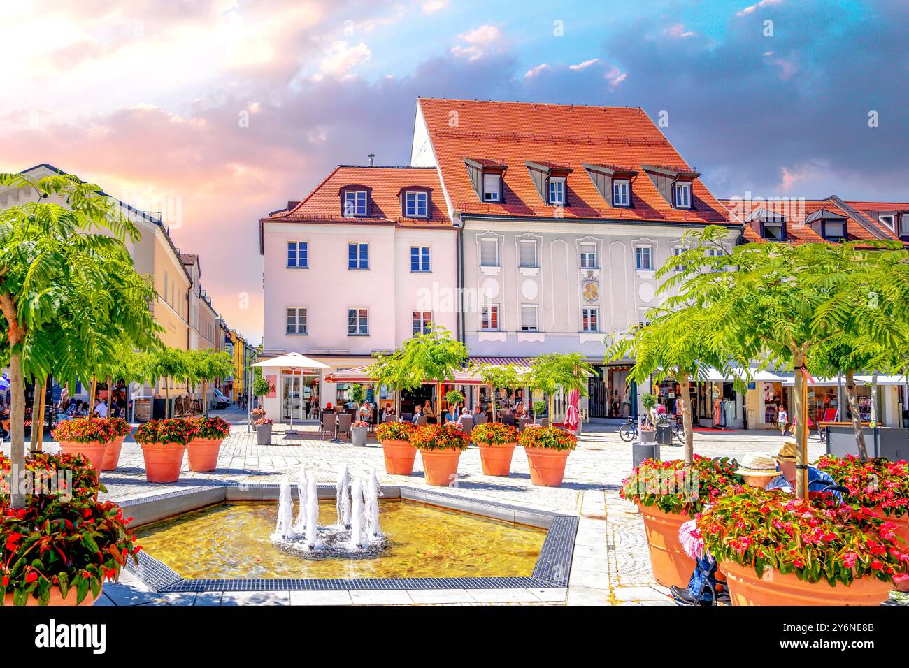 Altstadt von Deggendorf, Deutschland Stockfoto
