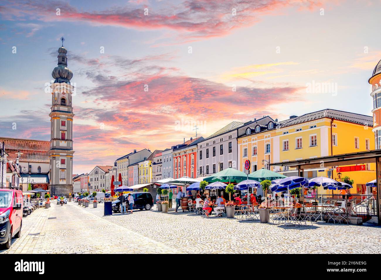 Altstadt von Deggendorf, Deutschland Stockfoto