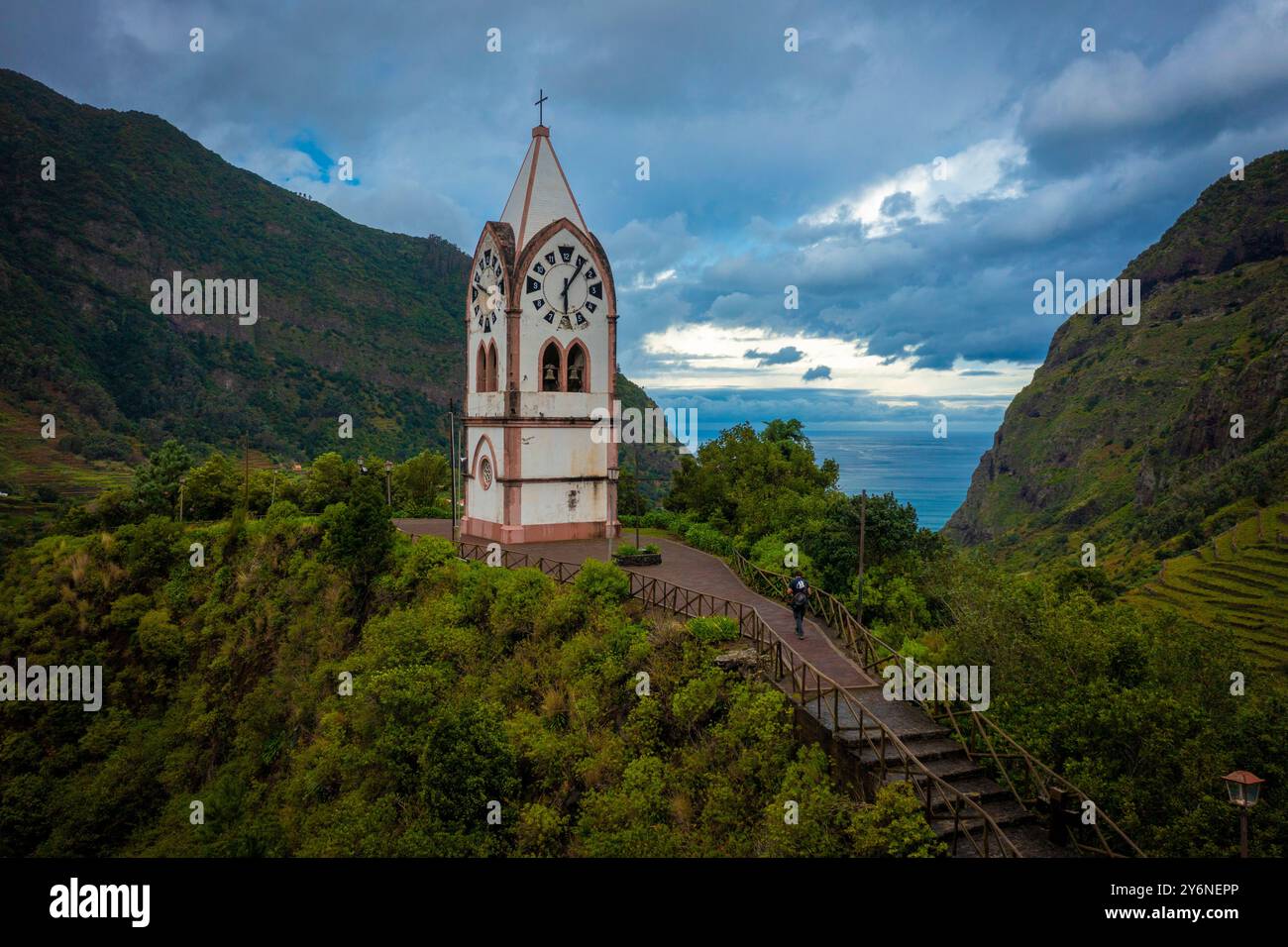 Portugal, Insel Madeira. Sao Vicente. Die Kapelle Nossa Senhora de Fátima Stockfoto