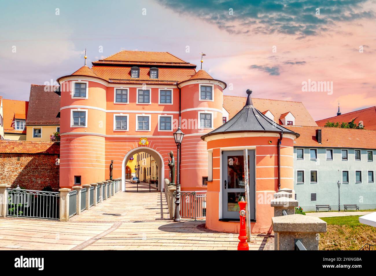 Altstadt von Donauwoerth, Deutschland Stockfoto