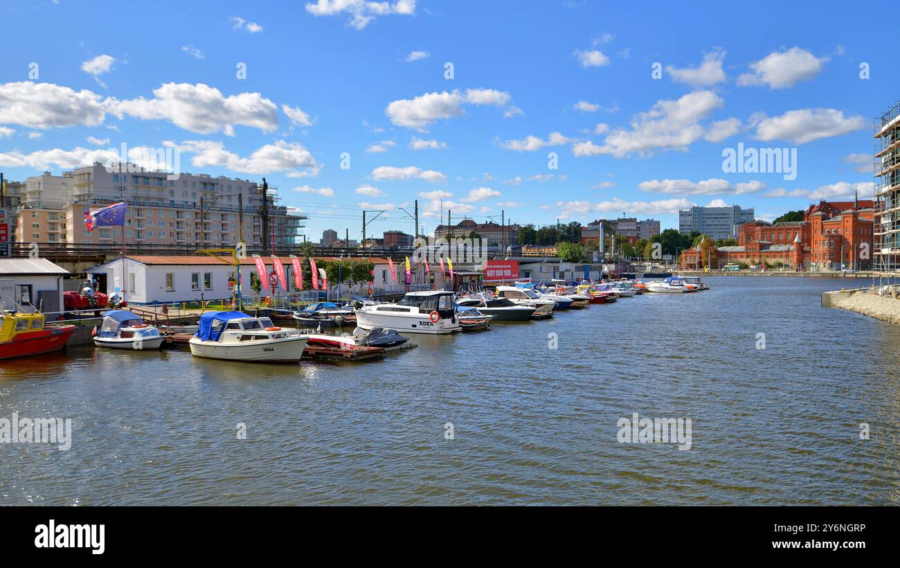 Szczecin, Polen. 14. September 2024. Yachthafen in Szczecin Stadt Stockfoto