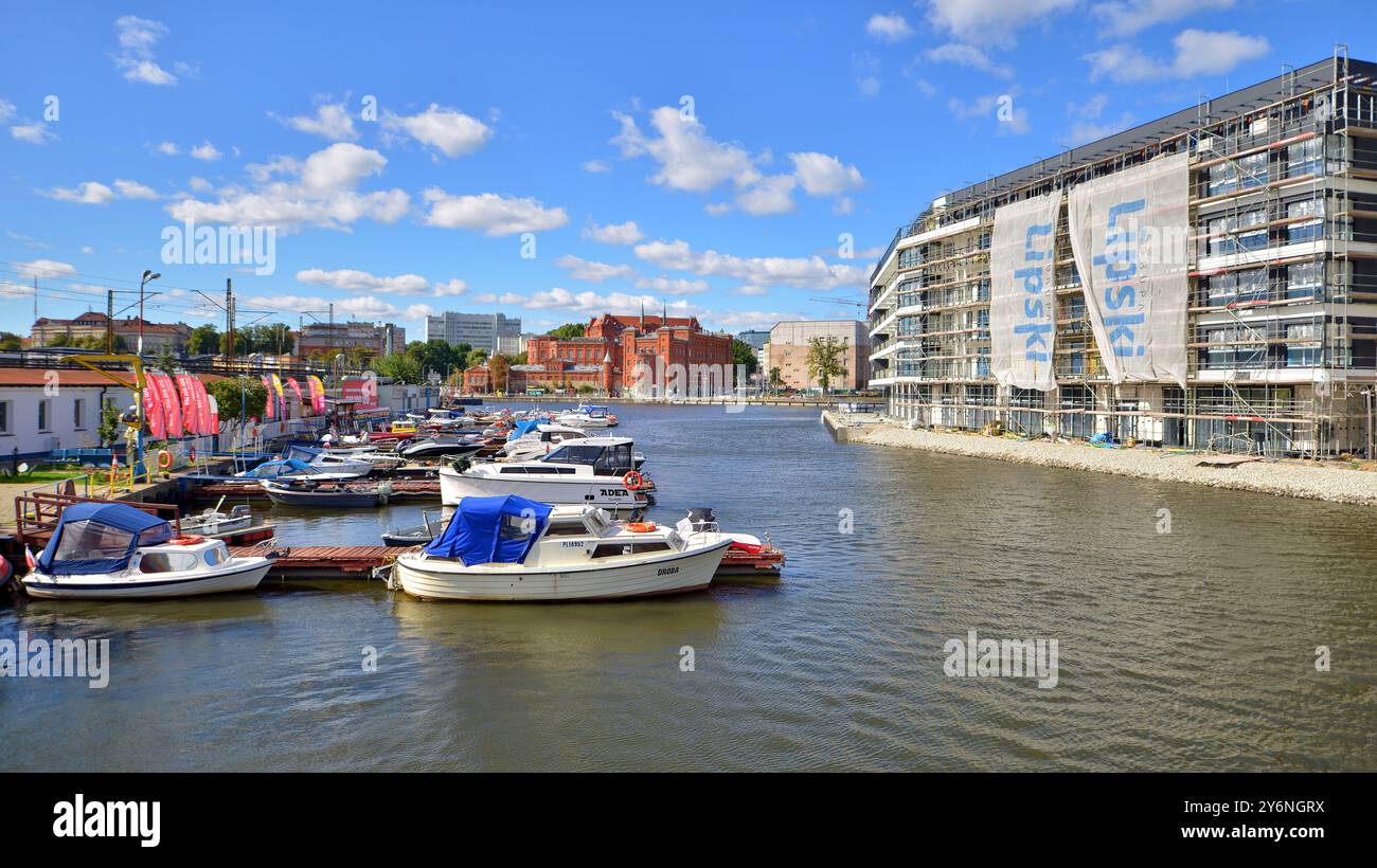 Szczecin, Polen. 14. September 2024. Yachthafen in Szczecin Stadt Stockfoto
