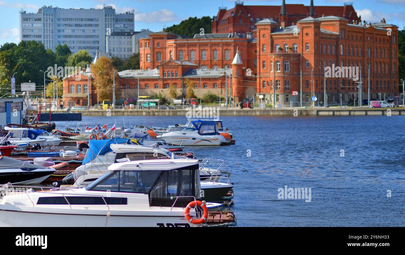 Szczecin, Polen. 14. September 2024. Yachthafen in Szczecin Stadt Stockfoto