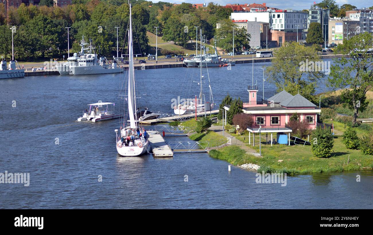 Szczecin, Polen. 14. September 2024. Yachthafen in Szczecin Stadt Stockfoto