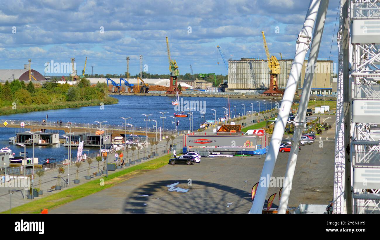 Szczecin, Polen. 14. September 2024. Yachthafen in Szczecin Stadt Stockfoto