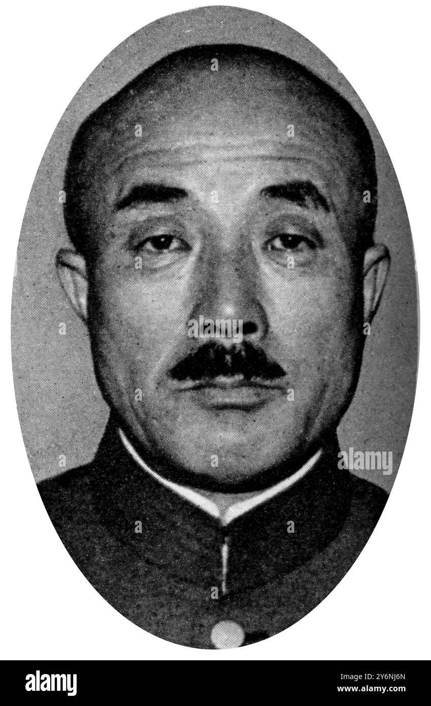 General Itagaki, Kommandant der 7. Japanischen Armee August 1945 ©2004 Topfoto Itagaki, Taisuke, Graf japanischer Politiker  1837-1919 Stockfoto